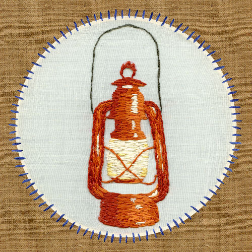 Vintage Camping Embroidery B Poster Print - Studio SEA