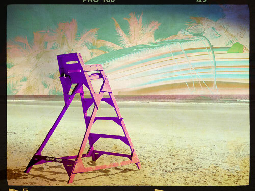 Neon Beaches 1 Poster Print - ArtLab GI
