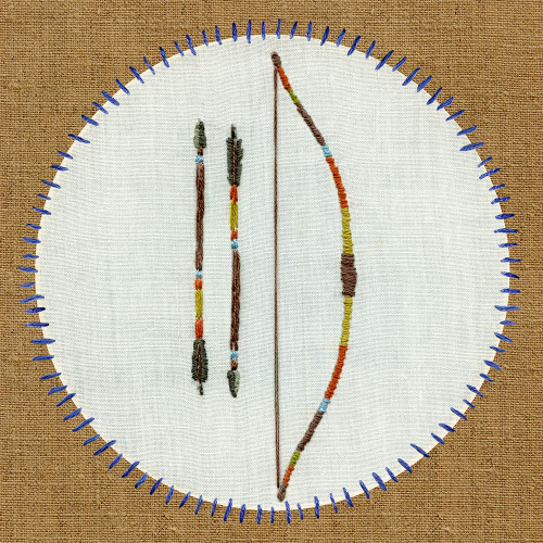 Vintage Camping Embroidery A Poster Print - Studio SEA