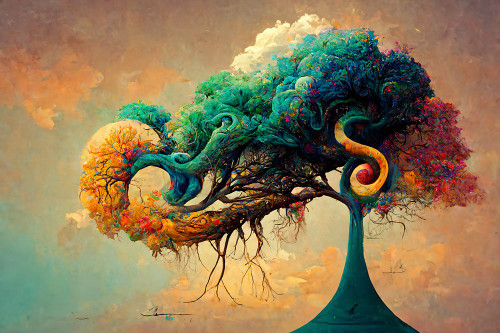 A040 Tree Of Life Poster Print - Ray Heere