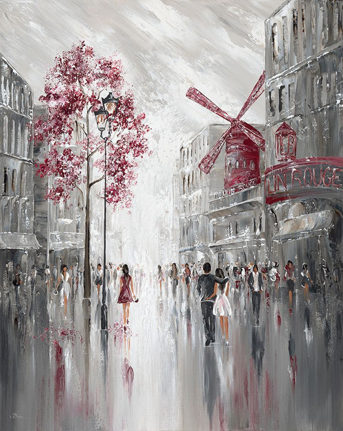 Moulin Rouge Streetscape Poster Print - Isabella Karolewicz