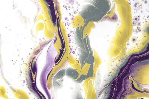 Acrylic Painting Olive Gardens 6 Poster Print - Rainbow Fine Jenny