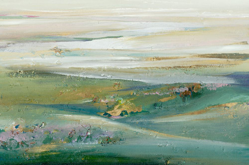 Green Sunset Pasture Poster Print - Lera