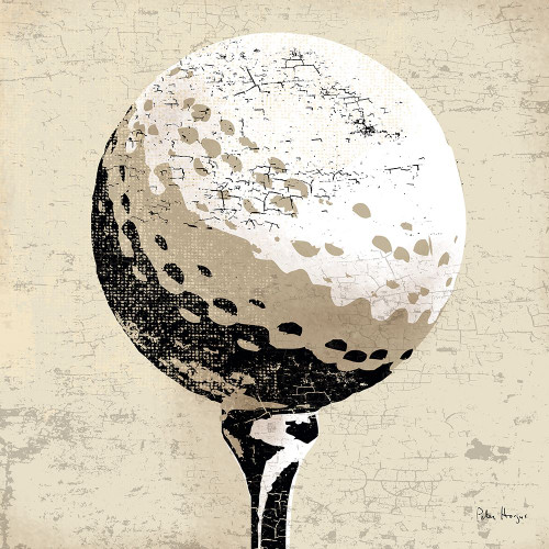 Vintage Golfball Poster Print - Peter Horjus Vintage Golfball Poster Print - Peter Horjus