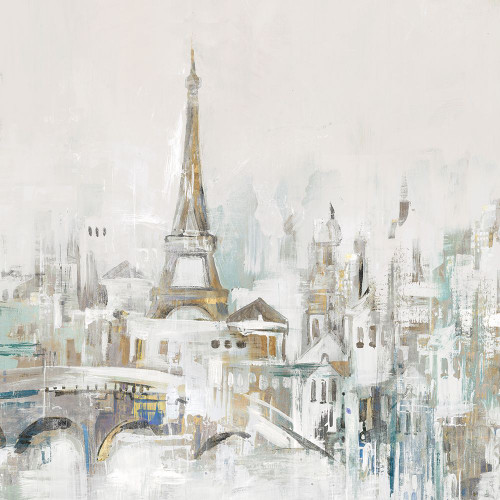 Golden Paris Poster Print - Lera
