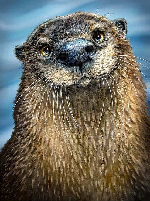 River Otter Poster Print - Patrick LaMontagne