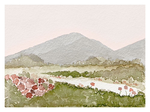 Mountain Sunset Poster Print - Leah Straatsma