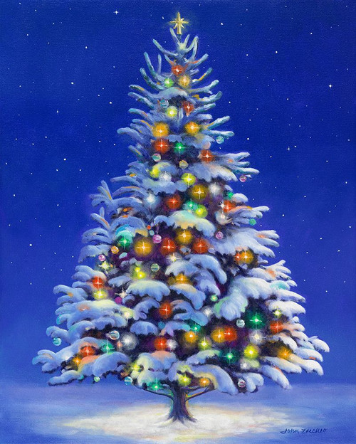 Christmas Tree Poster Print - John Zaccheo