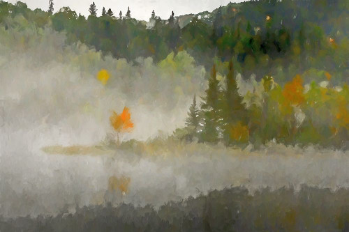 Misty Isle Poster Print - Kim Curinga