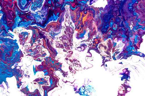 Fluid Acrylic Arabian Fairytales 1 Poster Print - Rainbow Fine Jenny