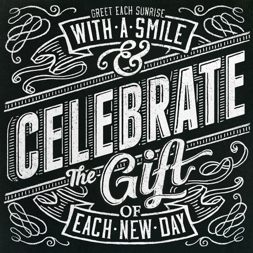 Honest Words - Celebrate Poster Print - Cory Steffen