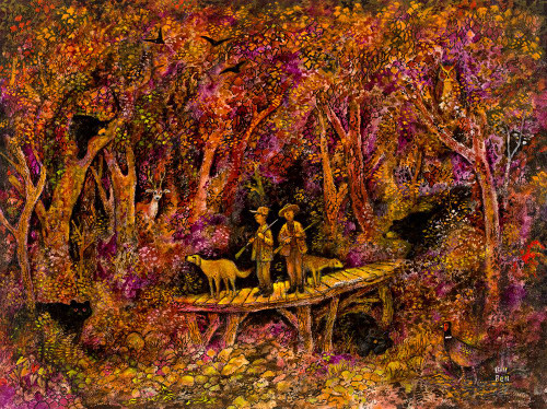 Bear Hunters Poster Print - Bill Bell