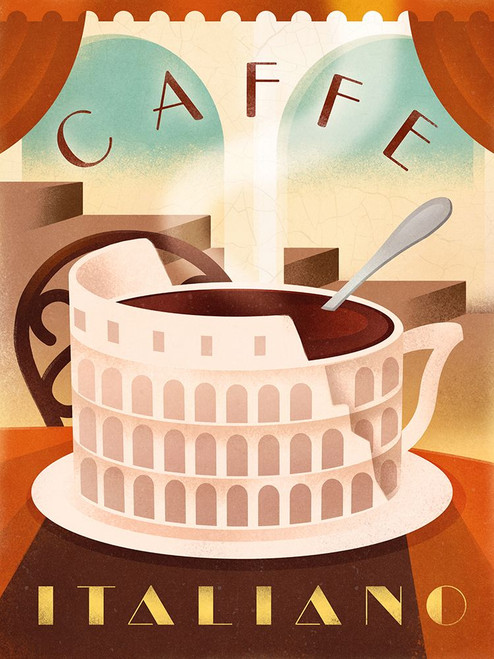 Coffee Italy Poster Print - Martin Wickstrom