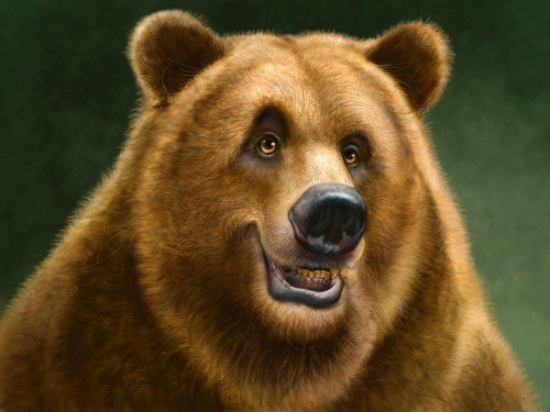 Grizzly Totem Poster Print - Patrick LaMontagne