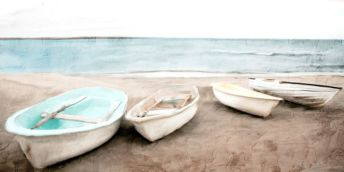 Beached Boats Poster Print - Kimberly Allen
