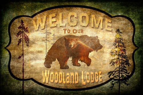 Welcome_Lodge Bear Poster Print - LightBoxJournal