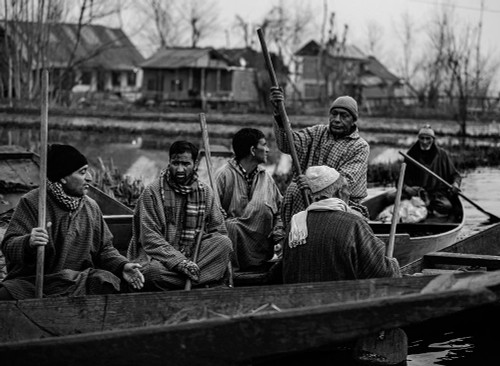 Dal Lake Vegetable Market-5 Poster Print - Mona Singh