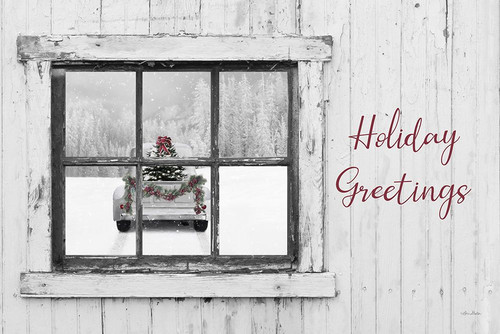 Holiday Greetings Window Poster Print - Lori Deiter