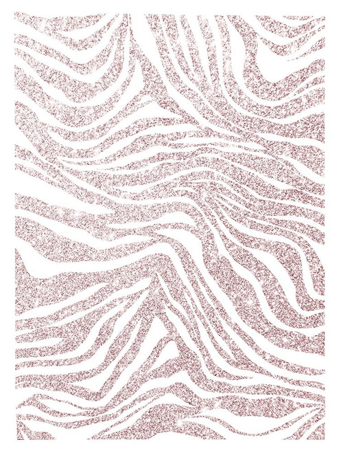 Glitter Zebra V2 Poster Print - Leah Straatsma
