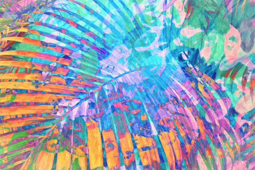 Tropical Leaf Abstract Poster Print - GST