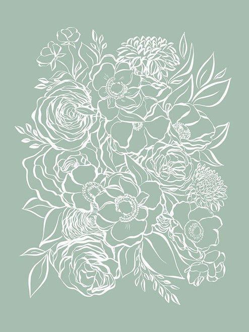 Gardenia Green Poster Print - Leah Straatsma