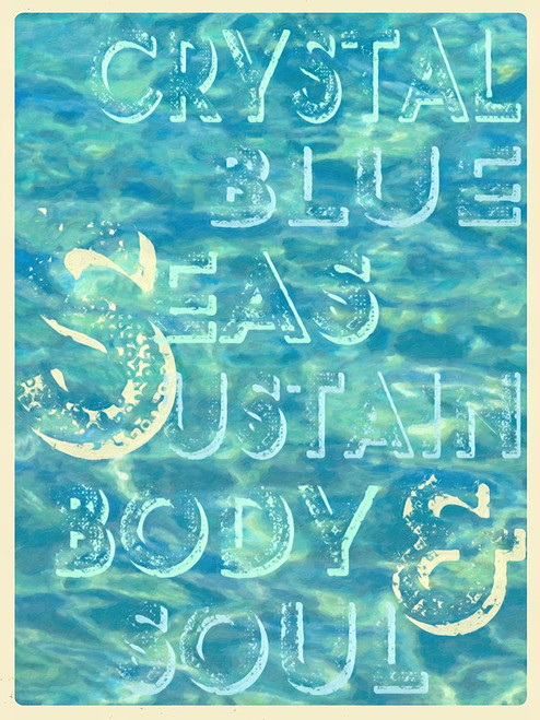 Crystal Blue Seas Poster Print - GST