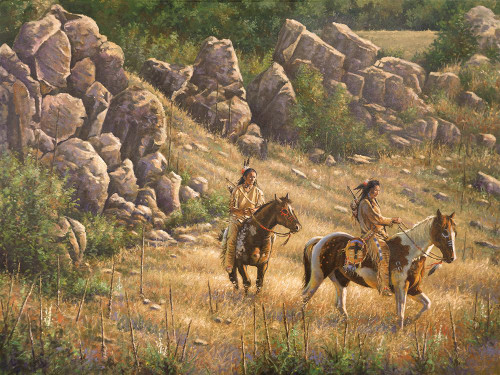 Warriors Through The Pass Poster Print - Bruce Langton
