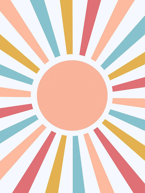 Retro Rainbow Bright Poster Print - Leah Straatsma