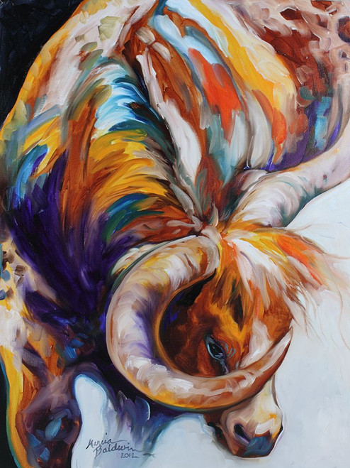 Longhorn Abstract Poster Print - Marcia Baldwin