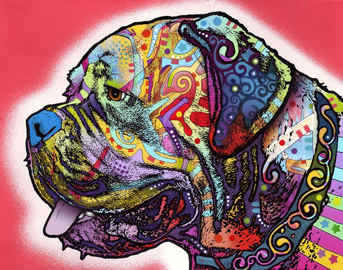 Profile Mastiff Poster Print - Russo Collection Dean