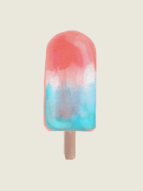 Patriotic Popsicle Poster Print - Emanuela Carratoni