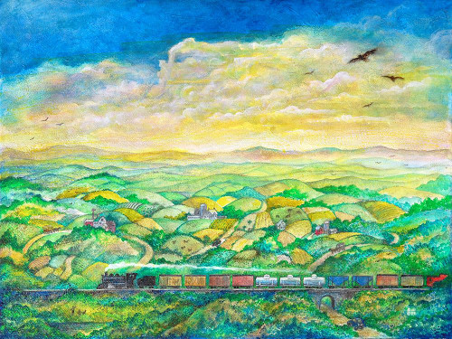 Cross Country Poster Print - Bill Bell
