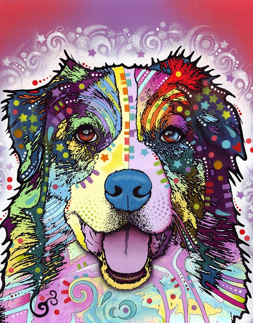 Australian Shepherd Poster Print - Russo Collection Dean