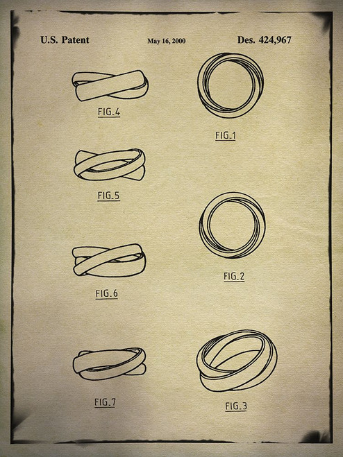 Cartier Trinity Ring Buff Poster Print - ArtLab GI