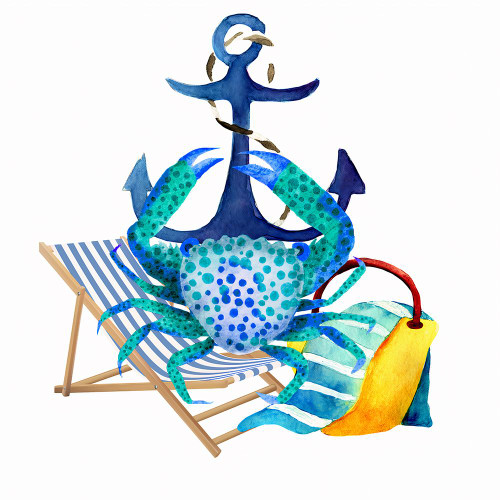 Crab Anchor 2 Poster Print - Jesse Keith