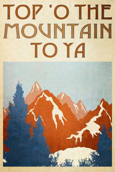 Top o the Mountain Poster Print - GST