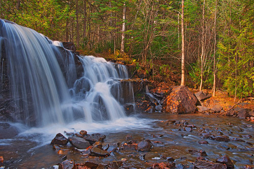 Canada-Ontario-Ignace. Raleigh Falls and forest landscape. Poster Print - Gallery Jaynes