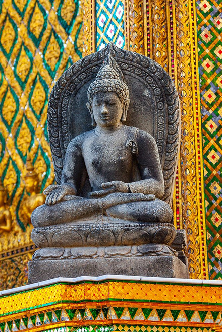 Thailand- Bangkok. Buddha statue at Wat Phra Kaew