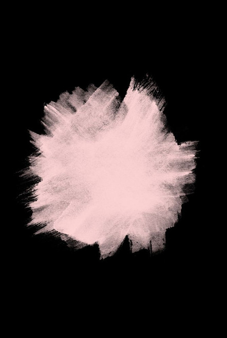 Pink Stain on Black Poster Print - Emanuela Carratoni