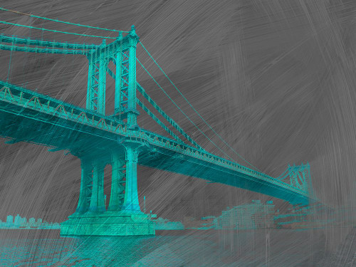 Manhattan Bridge Poster Print - Studio SEA