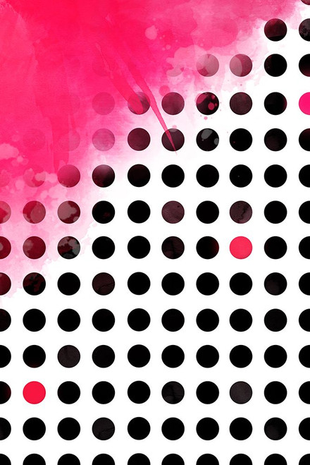Pink on Polka Dots Poster Print - Emanuela Carratoni