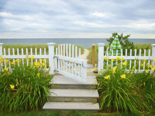 Happy Beach View Poster Print - GST