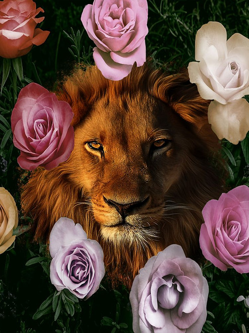 Peeking Through Floral Poster Print - Marcus Prime