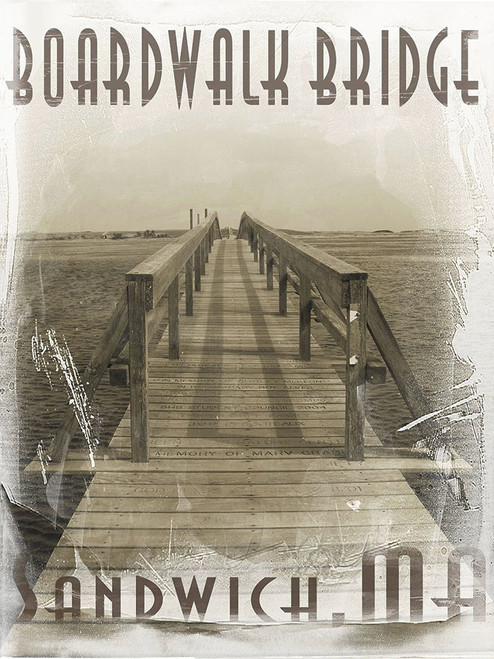 Boardwalk Bridge of Sandwich Poster Print - GST