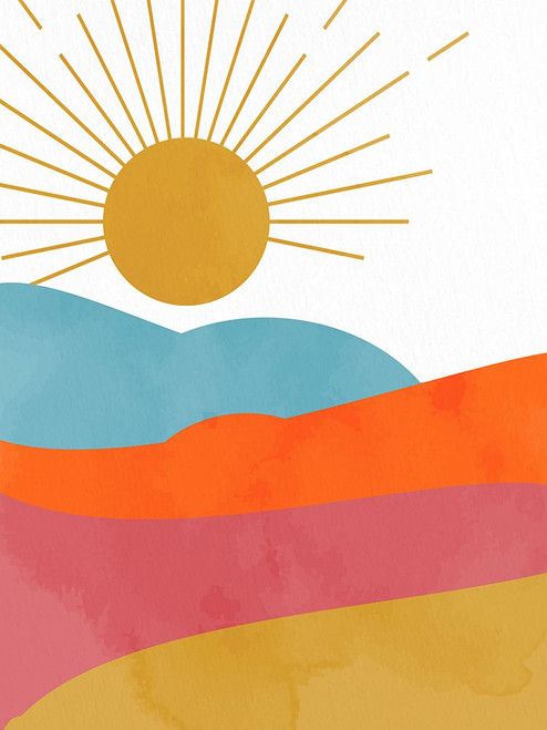 Sun And Moon Landscape 1 Poster Print - Kimberly Allen