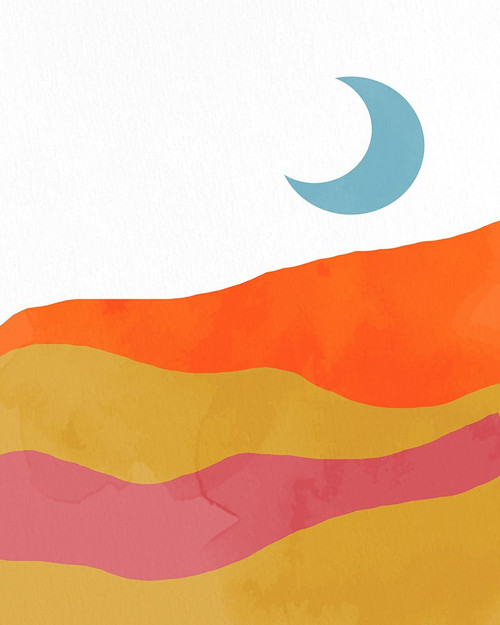 Sun And Moon Landscape 2 Poster Print - Kimberly Allen