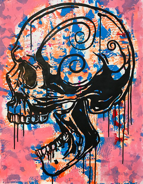 Screaming Skull 1 Poster Print - Russo Collection Dean