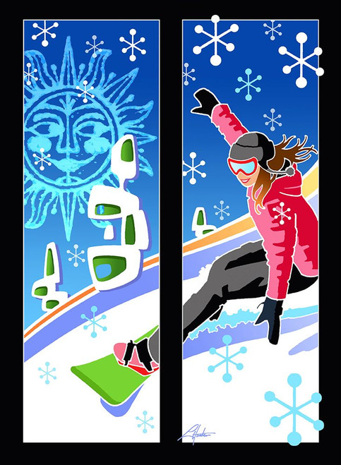 Snowboarder Poster Print - Larry Hunter