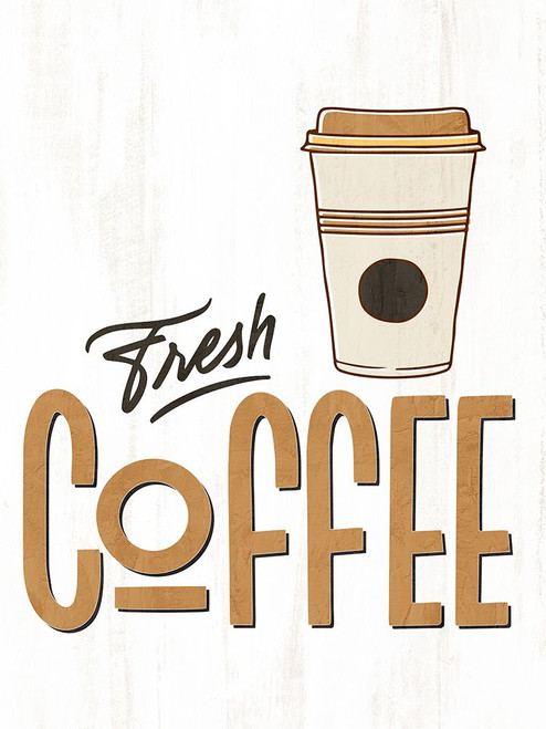 Fresh Coffee 1 Poster Print - Kimberly Allen