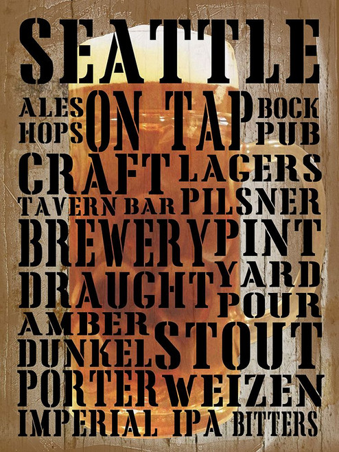 Seattle On Tap Poster Print - GST